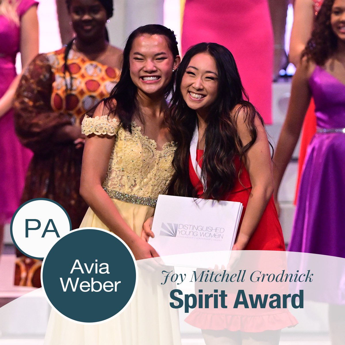 The Joy Mitchell Grodnick Spirit Award goes to Avia Weber from Pennsylvania! #DYW2022 #DYW65