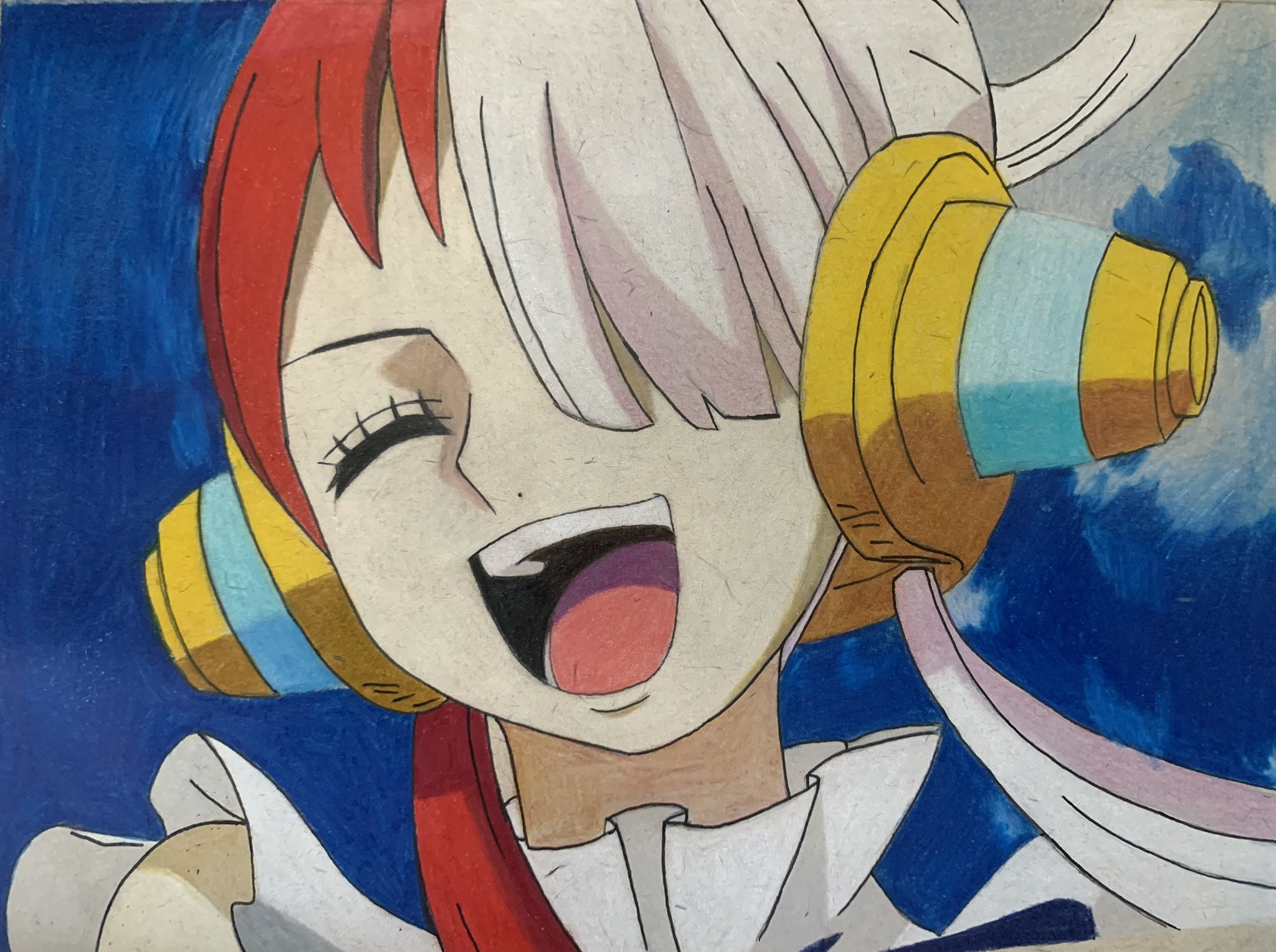 Sig 背景ありバージョン ウタ ワンピース ワンピースフィルムred アニメ 映画 漫画 模写イラスト T Co Xqm1pcsrf6 Twitter