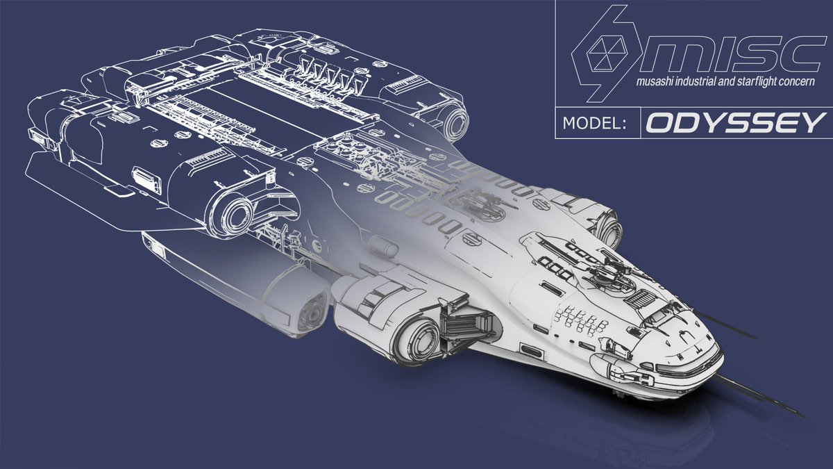 Tried to create the effect of 3d rising from a drafting board for wallpaper of one of my favorite #StarCitizen concept ships.