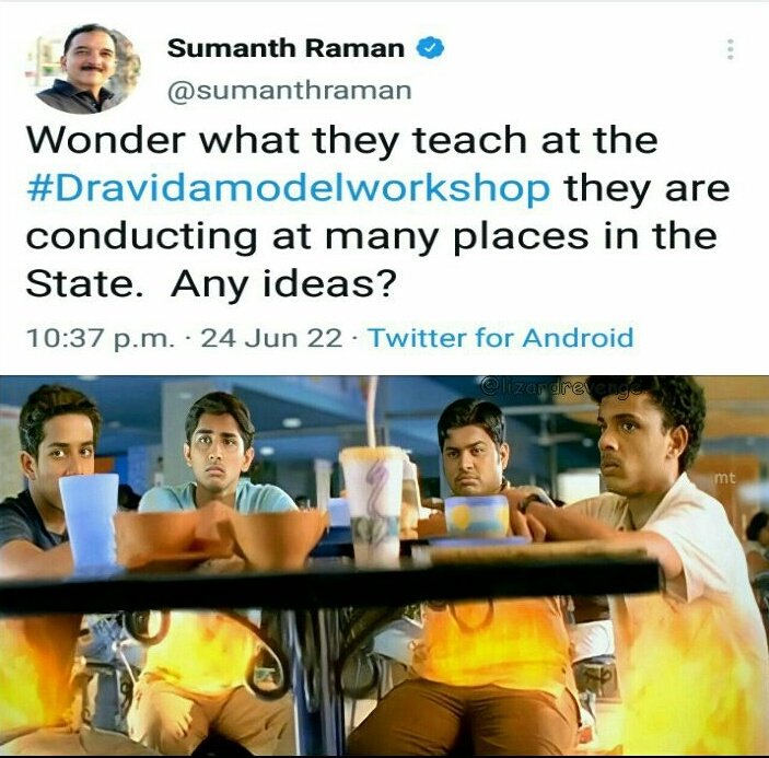 #DravidianModelWorkshop 🔥

என்ன @sumanthraman அங்கிள் கும்பி எரியுதா 😂😂😂