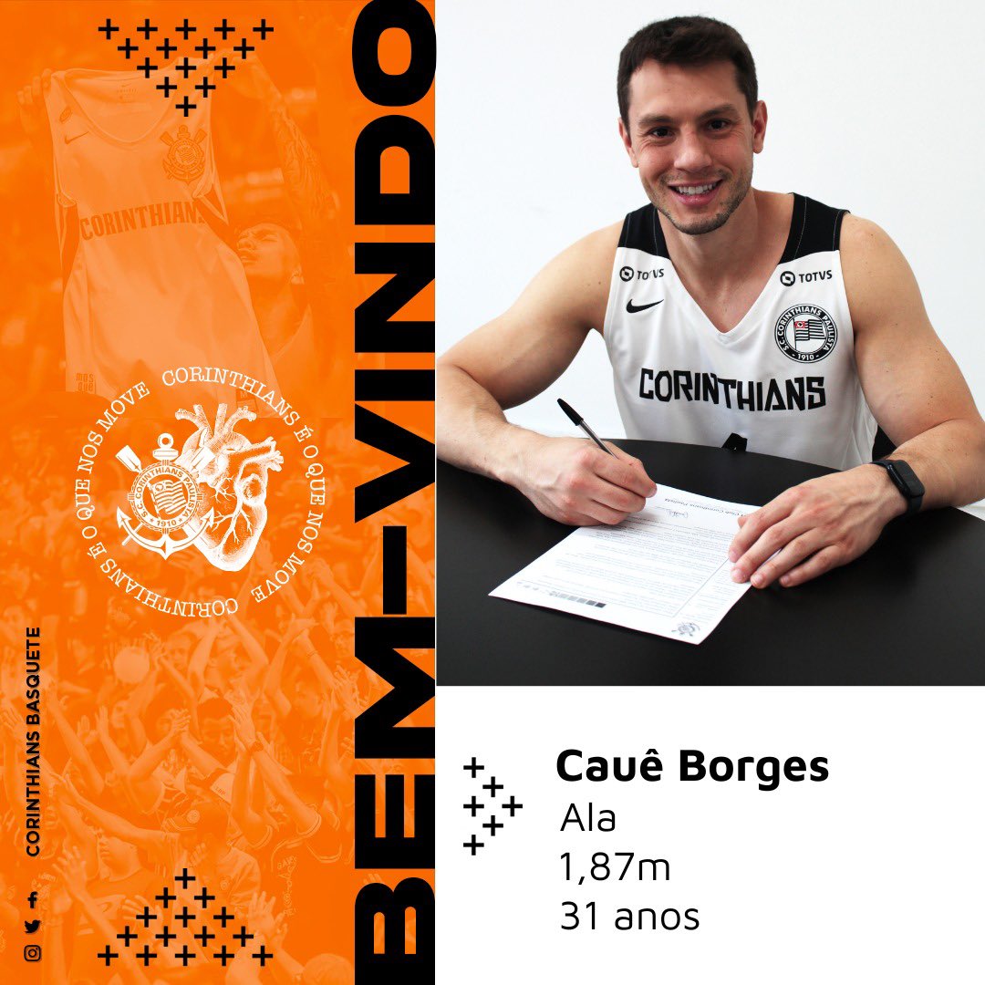 Corinthians Basquete oficializa contratação de Cauê Borges para a temporada  2022/2023