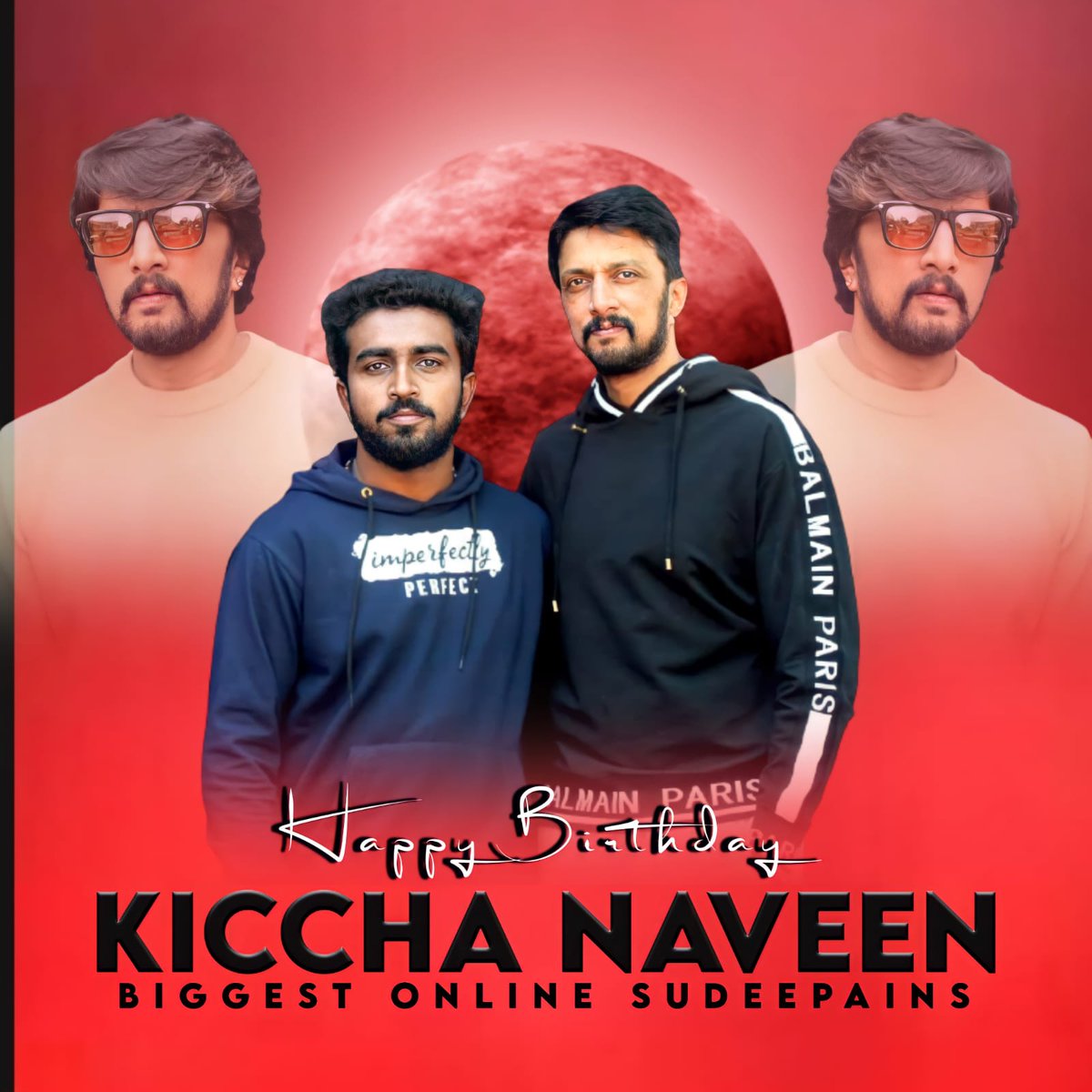BosChitradurga's tweet photo. ನಮ್ಮ ಅಭಿಮಾನಿಗಳ ಅಭಿಮಾನಿ "ಅಭಿನಯ ಚಕ್ರವರ್ತಿ" @KicchaSudeep ಅಣ್ಣನ ಅಪ್ಪಟ ಅಭಿಮಾನಿ #NaveenKiccha BOS Admin ರವರಿಗೆ ಹುಟ್ಟು ಹಬ್ಬದ ಶುಭಾಶಯಗಳು.. ತಾಯಿ ಚಾಮುಂಡೇಶ್ವರಿ ನಿಮಗೆ ಆಯಸ್ಸು ಆರೋಗ್ಯ ಕೊಟ್ಟು ಕಾಪಾಡಲಿ ಎಂದು ಹಾರೈಸುತ್ತೇವೆ 💐😍
 
#VikrantRona #KicchaSudeep
#VikrantRonaJuly28 https://t.co/stbboJgBYG https://t.co/9HgwEBNJnf