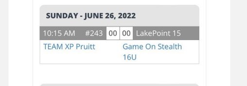 Getting the start in game 4 against a solid team at lake point field 15. @PBRMaryland <a href="/JNaill8/">Jamie Naill Jr</a> <a href="/TEAMXP12/">TEAM XP</a>
