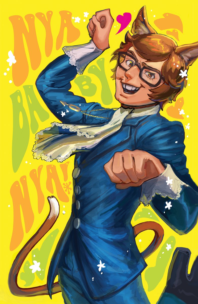 「Catboy Austin Powers be like 」|🌞 Pipe the fairy creatureのイラスト