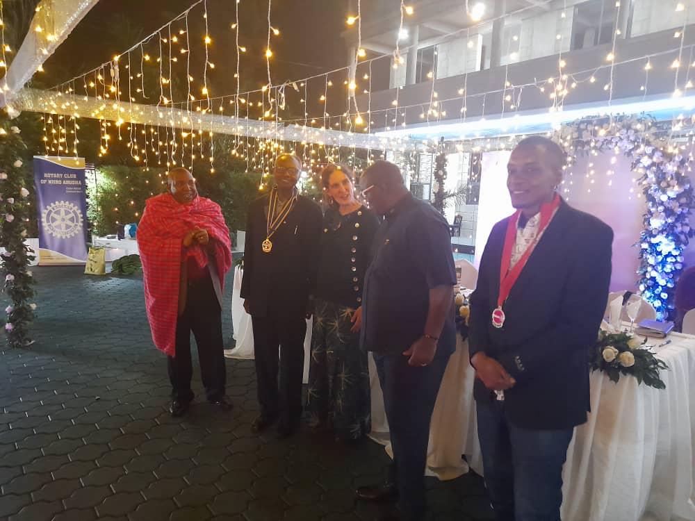 NjiroRc's tweet photo. Our Installation Night yesterday went splendid.
New President Prof. Raymond and New Rotaract President Elias https://t.co/aceLKvUmms