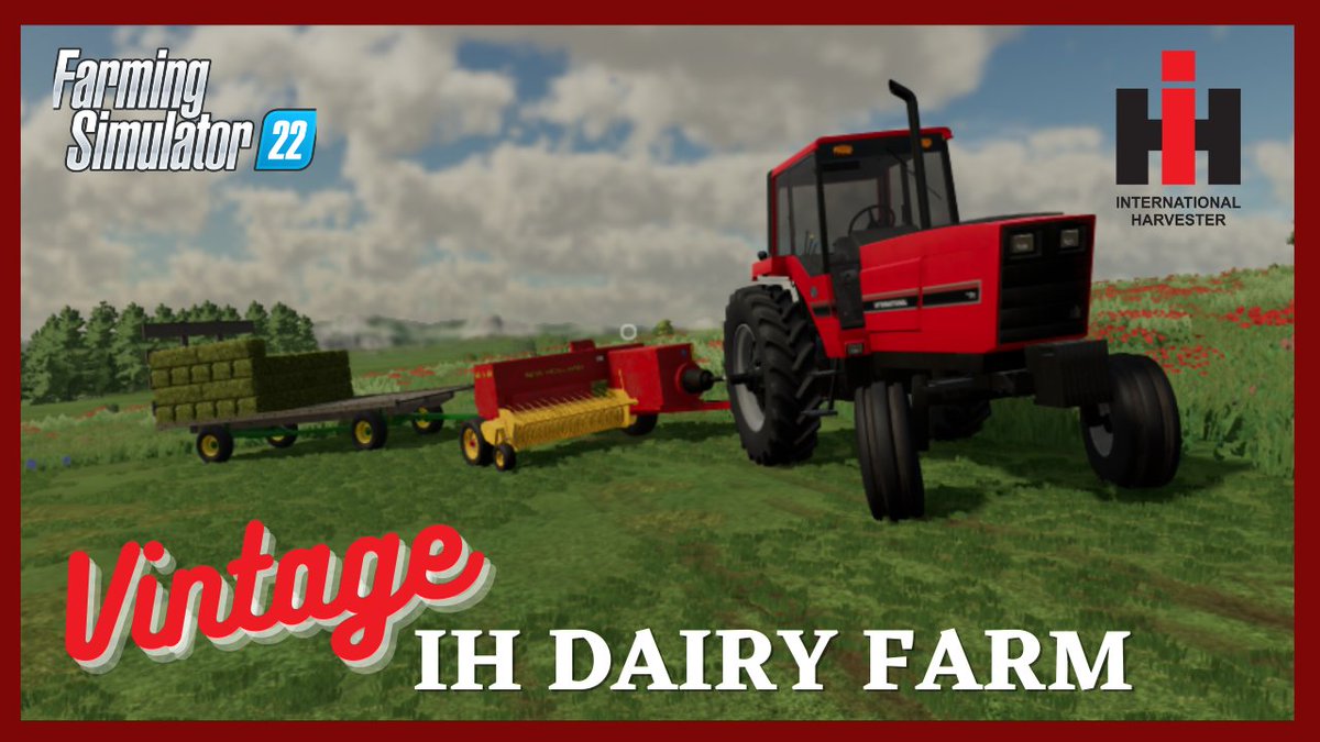 BluebellyGaming's tweet photo. I know you're not all FS fans, but can I get a little love for my work on this thumbnail? :)  

#tractor #digitalart #graphicdesign #youtuber #contentcreator #balinghay #IHtractor https://t.co/h25Qi6fMsD