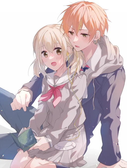 彰人おすすめのCDを2人で聴いてる彰こは/が見たい、なんだかんだこはねちゃんに色々教えながら一緒に聞いてくれそう#彰こは#prsk_NL 
