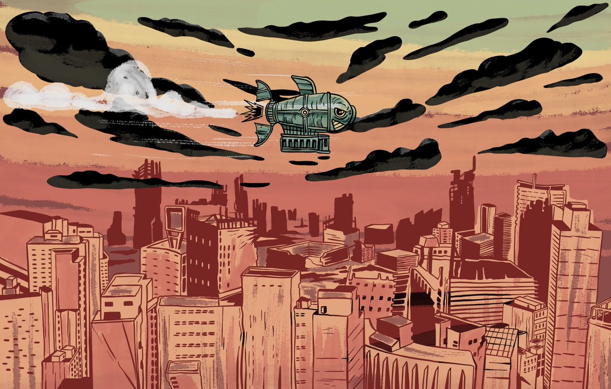 Tisoupi's tweet photo. Estudo apocalíptico

 #art #illustration #apocalypse https://t.co/IoiJxrEcAD