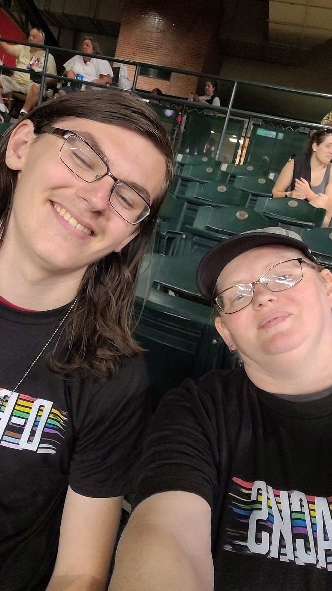 stockton37's tweet photo. Pride night with my amazing son!!! #DbacksPride https://t.co/tUqf9SzVra