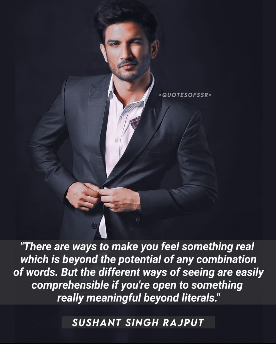 quotesofssr's tweet photo. Perfect Morning with Sush's inspiring quote 💫
#SSR #JusticeForSushantSinghRajput https://t.co/7Wth4zevAj