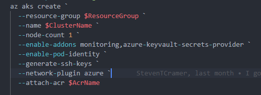 StevenTCramer's tweet photo. What is the equivalent of the following `az cli` command in bicep?
#azcli #bicep #Azure https://t.co/xrB9Dsjmv2