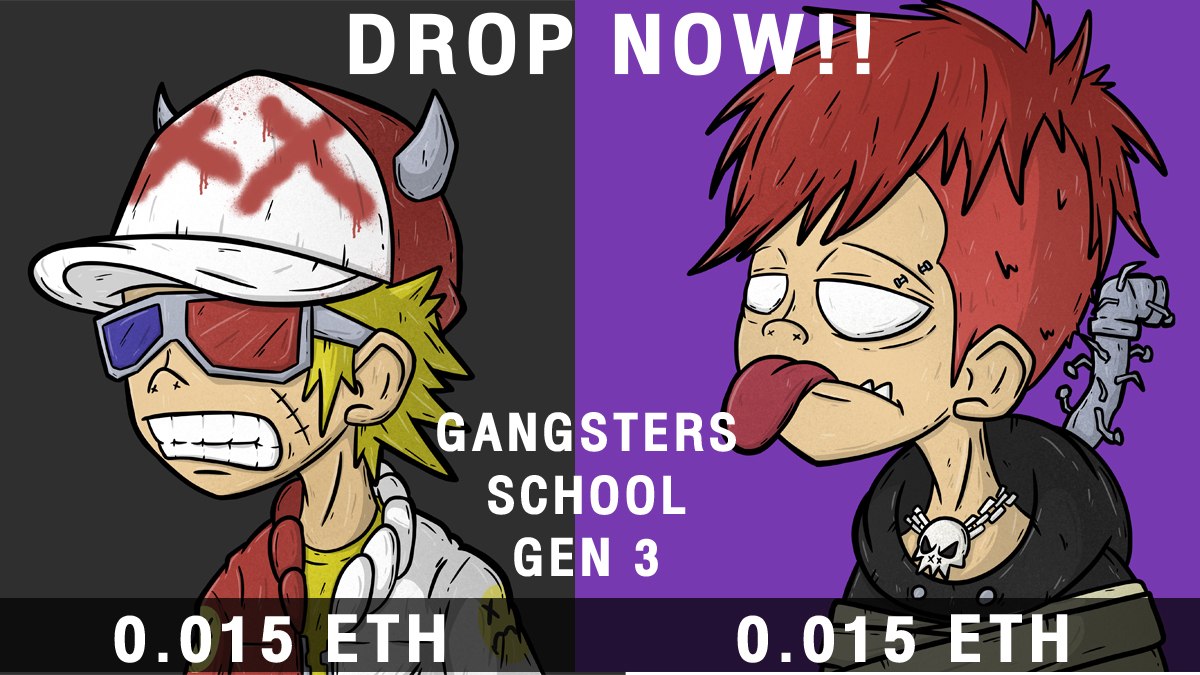 cfourisreal's tweet photo. Hello G welcome to my gangsters school GEN3 🔥🔥
New student drop now, you can check these and join right now 🤜🤛
Hope you enjoy with my G, Thanks for your support 🤍
https://t.co/0OHfTEF8tJ
#NFTCollection  #NFTCommunity #NFTJPN #nftart #cfour #opensea #cfour #OpenSeaNFT https://t.co/Pa6pELF2pI