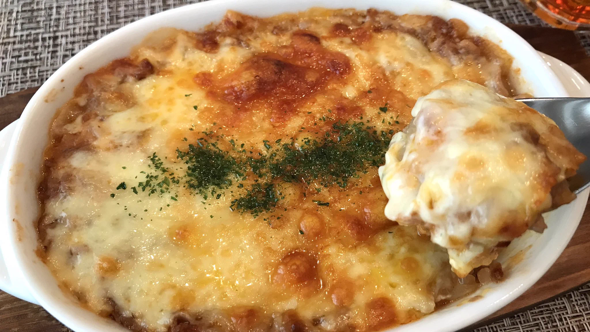 ラザニアが餃子の皮で簡単に作ることが出来るとのこと‼