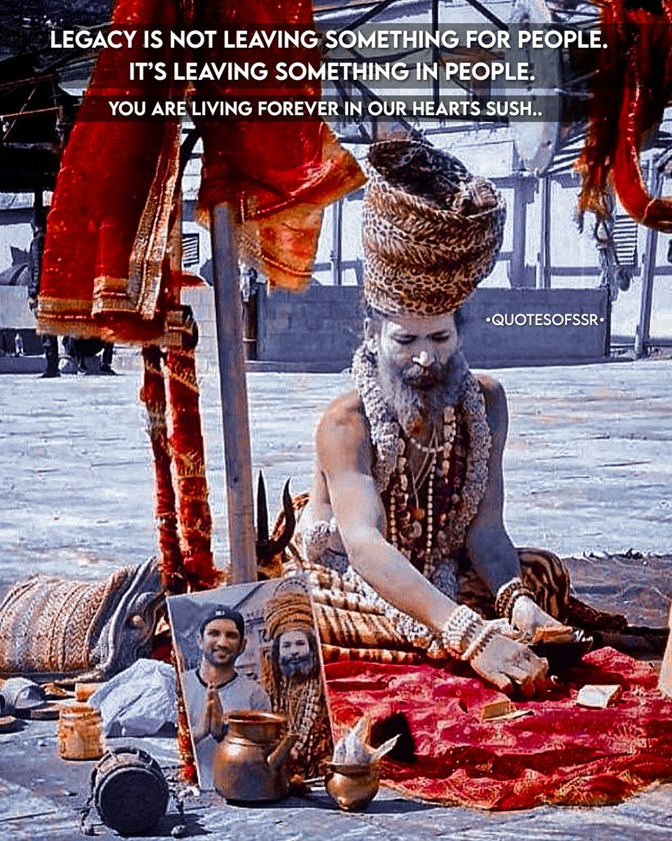 quotesofssr's tweet photo. The greatest legacy anyone can leave behind is to positively impact the lives of others. Whenever you add value to other people's lives, you are unknowingly leaving footprints on the sands of time that live on..💛💫
Your name is engraved on our hearts Sush❤
#SSR #justiceforssr https://t.co/DAEigoZHkK