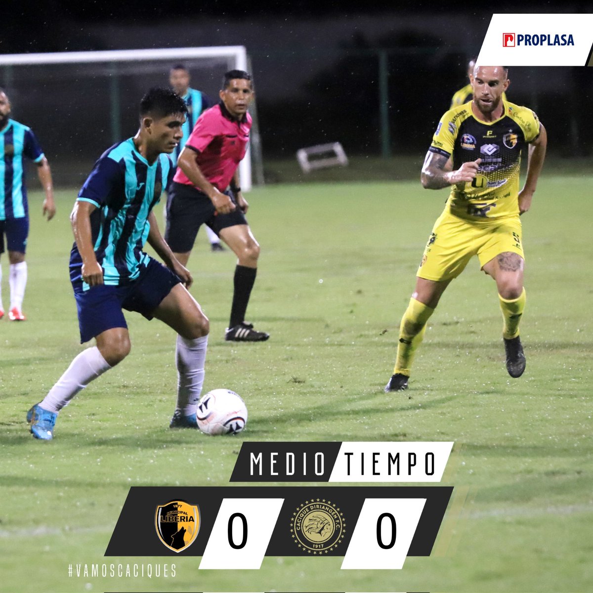 Diriangen_FC's tweet photo. ⏰ ¡MEDIO TIEMPO! ⏰ | Municipal Liberia 0-0 Diriangén FC
Partido de mucha intensidad por parte de los nuestros. ¡Dale blanquinegros!
✅ Presentado por #Proplasa
#VamosCaciques https://t.co/uJnL3PE4BX