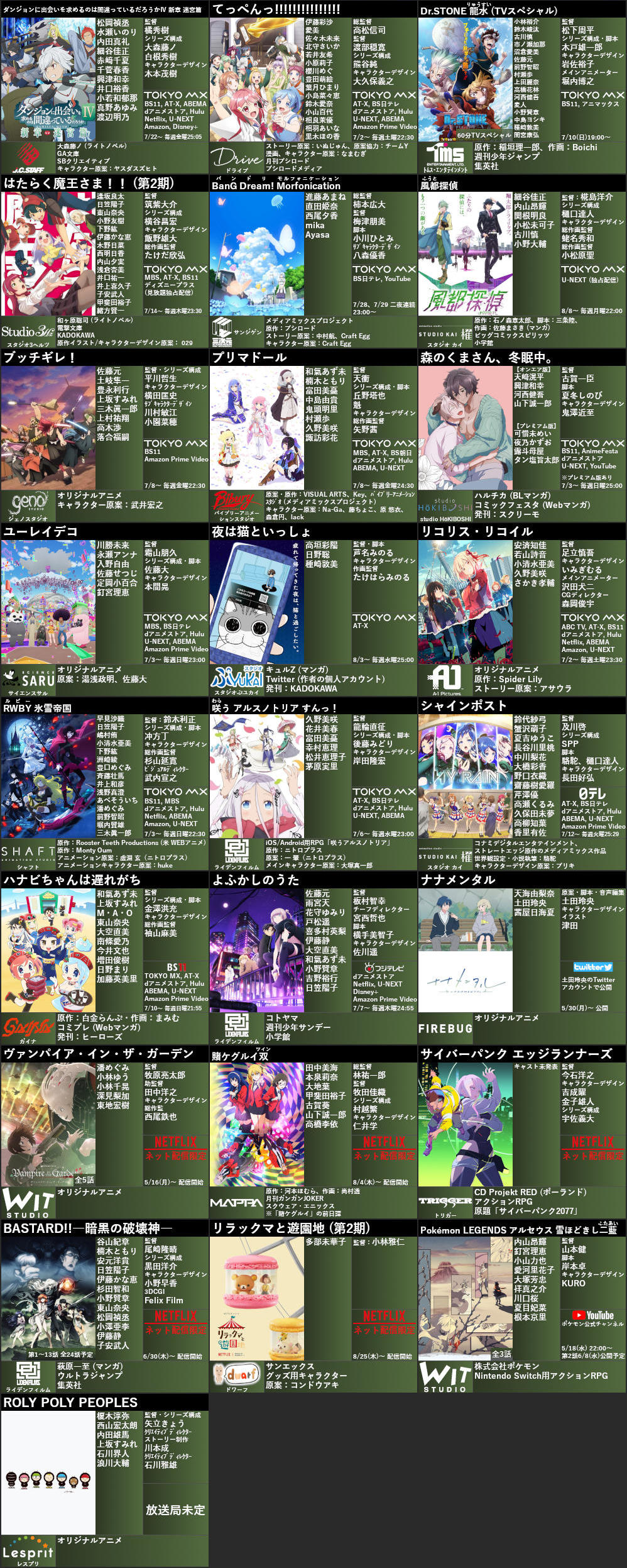 夏アニメ一覧 Twitter Search Twitter