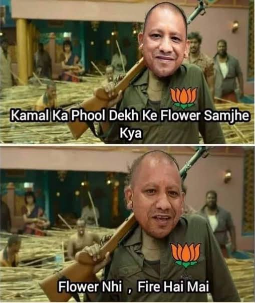 #byelection2022 #UttarPardesh After winning both #Azamgarh and #AzamgarhByElection. #YogiAdityanath To #AkhileshYadav be like;-