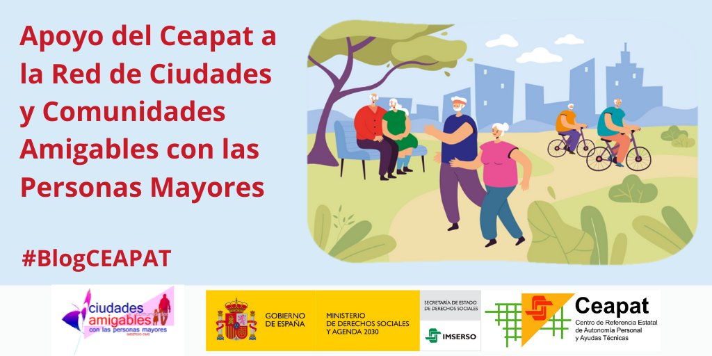 Ceapat's tweet photo. #BlogCEAPAT
El #Ceapat continua apoyando a la Red Española de Ciudades y Comunidades Amigables con las personas mayores, coordinada por el @Imserso. Te contamos en qué consiste este apoyo en nuestro blog: https://t.co/7YACRWibSg
#Amigabilidad #Accesibilidad #Participación https://t.co/uE5fYmCZa3