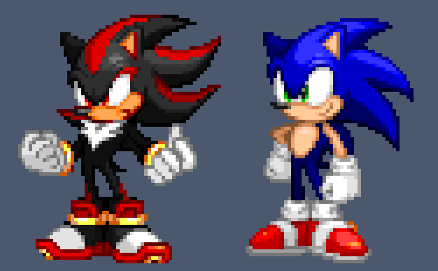 BlueBlur - COMMISSIONS OPEN on X: Redid my STC Sonic sprites and added  Super Sonic. #SRB2 #SonicTheHedgehog  / X