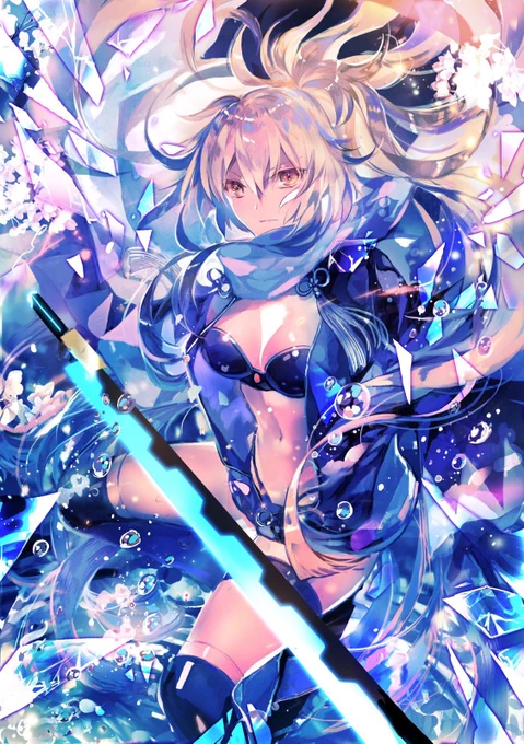 暑いので沖田さん水着を。

#FGO 