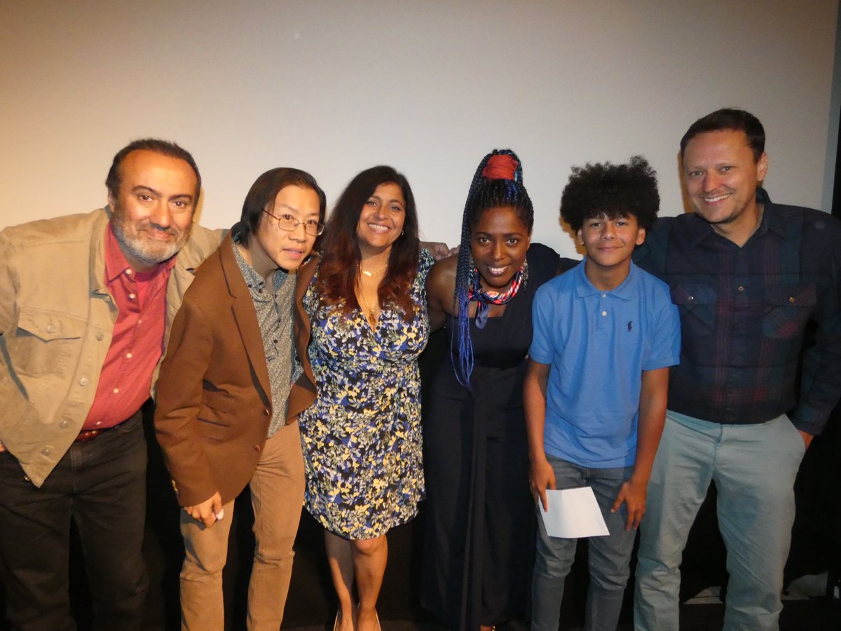 MayFilmworks's tweet photo. Thrilled to share a first batch of images from yesterday Premiere! Great seeing again the awesome cast and crew! What a beautiful time it was with cast members Nikki Zag Christophe Delesques Sona Vyas Dunne Sanjiv Hayre and 14 years old Taye Junaid-Evans AND the crew👏💋 https://t.co/A0RCxlHSHc
