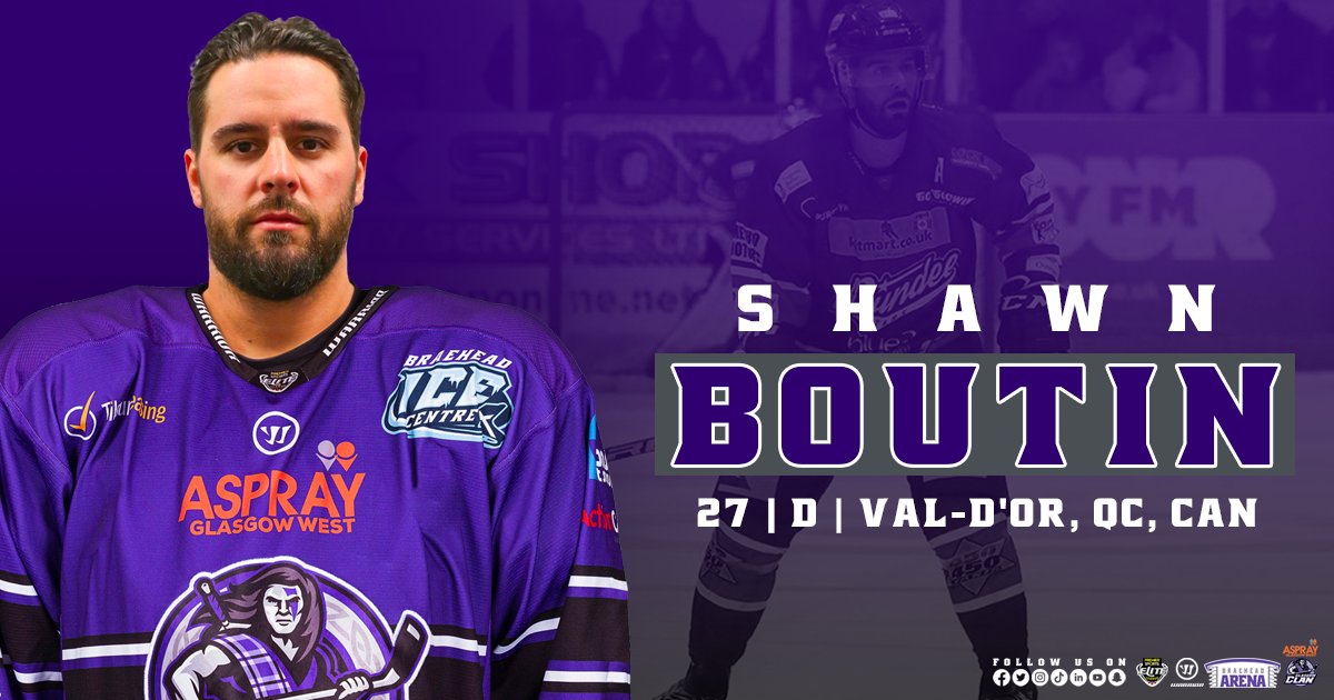 ClanIHC's tweet image. ✍️ | The Glasgow Clan, sponsored by @AspGlasgowWest, are delighted to announce the signing of defenceman Shawn Boutin
￼
↪️ bit.ly/3xUVDfD