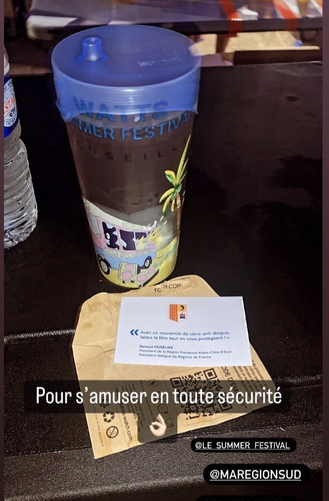 C_makhloufi's tweet photo. S’amuser au #WattsSummerFestival en toute sécurité avec les #cupcondom de @MaRegionSud Merci @clmentftr 🙏🏼💪🏼 https://t.co/Re0mHcszJY