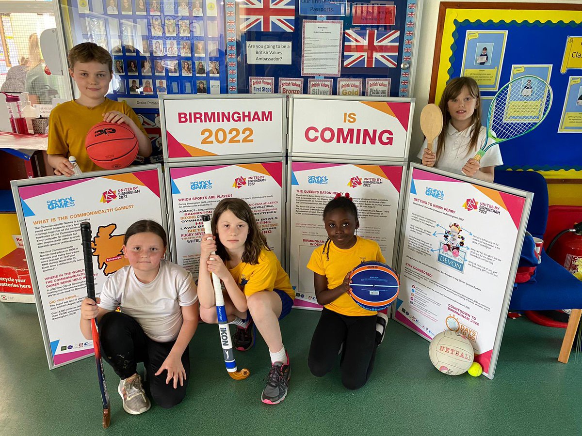DrakePrimary's tweet image. We have been learning about the Commonwealth Games this week. @plymouthssp @ReachSouth1