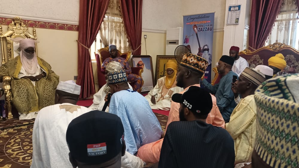 PeoplesRedempt1's tweet photo. PRP Presidential Candidate Mr. Kola Abiola paid a courtesy visit yesterday at Emirs Palace of Sarkin Zazzau Mal. Ahmad Bamalli. https://t.co/M0D0yQNRNm