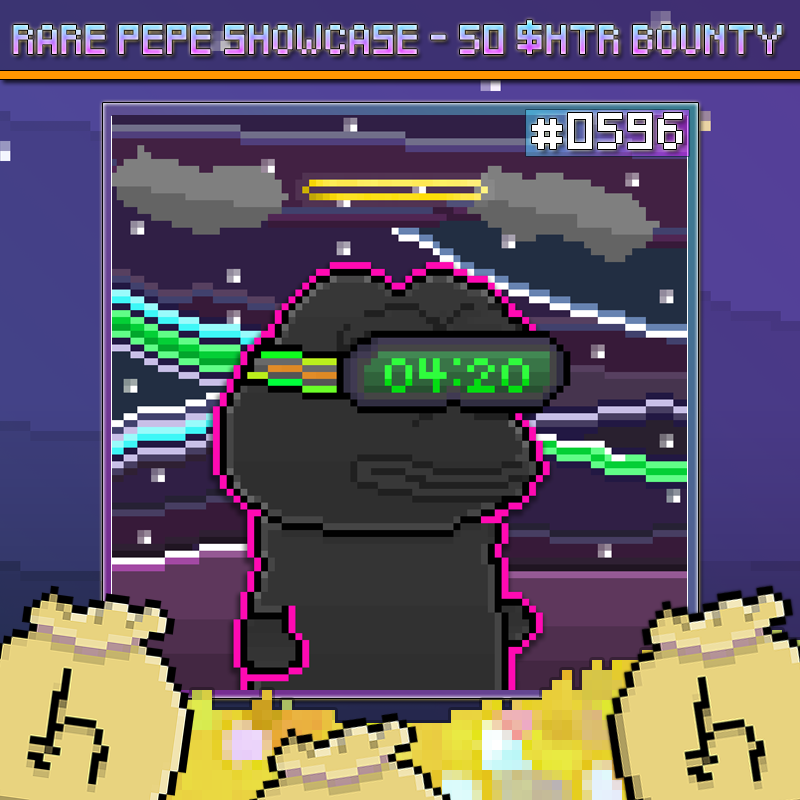 Weekly Bounty Alert! 🐸💰❌💀

As promised Pepe Familia - Our weekly bounty #2!

We are hunting Pepe #0596! 🐸💀

Be sure to check your wallets and DM <a href="/MrClean_783/">Mr. Clean 🐸🤙</a> to cash in on your reward! 🐸📥

Dead or Alive, 50 $HTR Reward either way!🐸💎💰

Happy Hunting, Pepitos! 🐸🥂