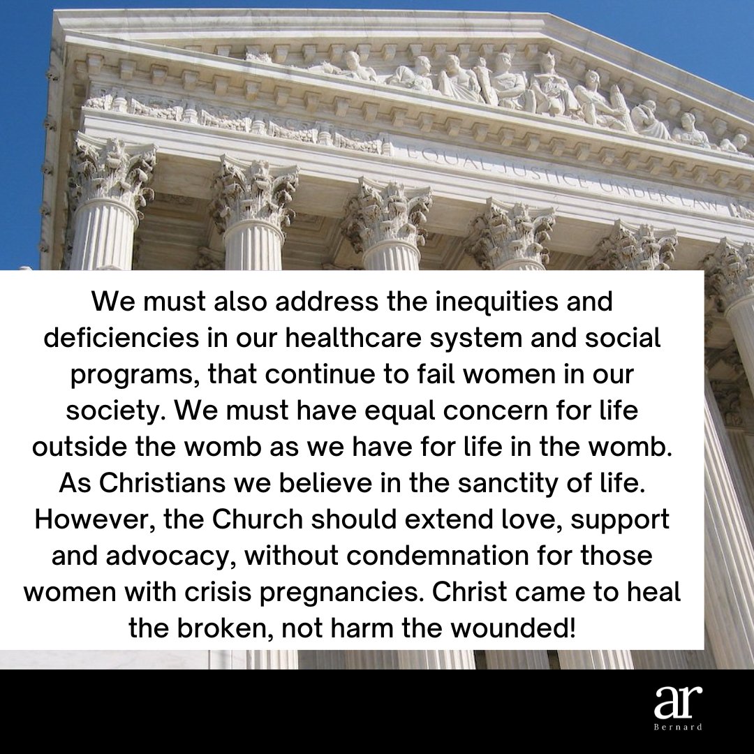 ARBernard's tweet photo. Roe v Wade Statement https://t.co/epPcFZS5D3