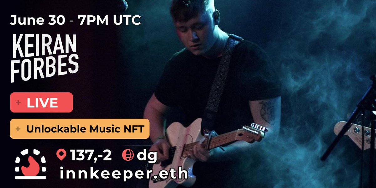 NEW EVENT! June 30 - 7pm UTC!

Live from the studio of <a href="/loopmaniac/">loopmaniac</a> is <a href="/keiran_forbes__/">Keiran Forbes</a> ! Don't miss this live jam!

🤳tag <a href="/keiran_forbes__/">Keiran Forbes</a> <a href="/loopmaniac/">loopmaniac</a> <a href="/innkeeperdoteth/">innkeeper.eth</a> with selfie and addy for melody!

play.decentraland.org/?NETWORK=mainn…