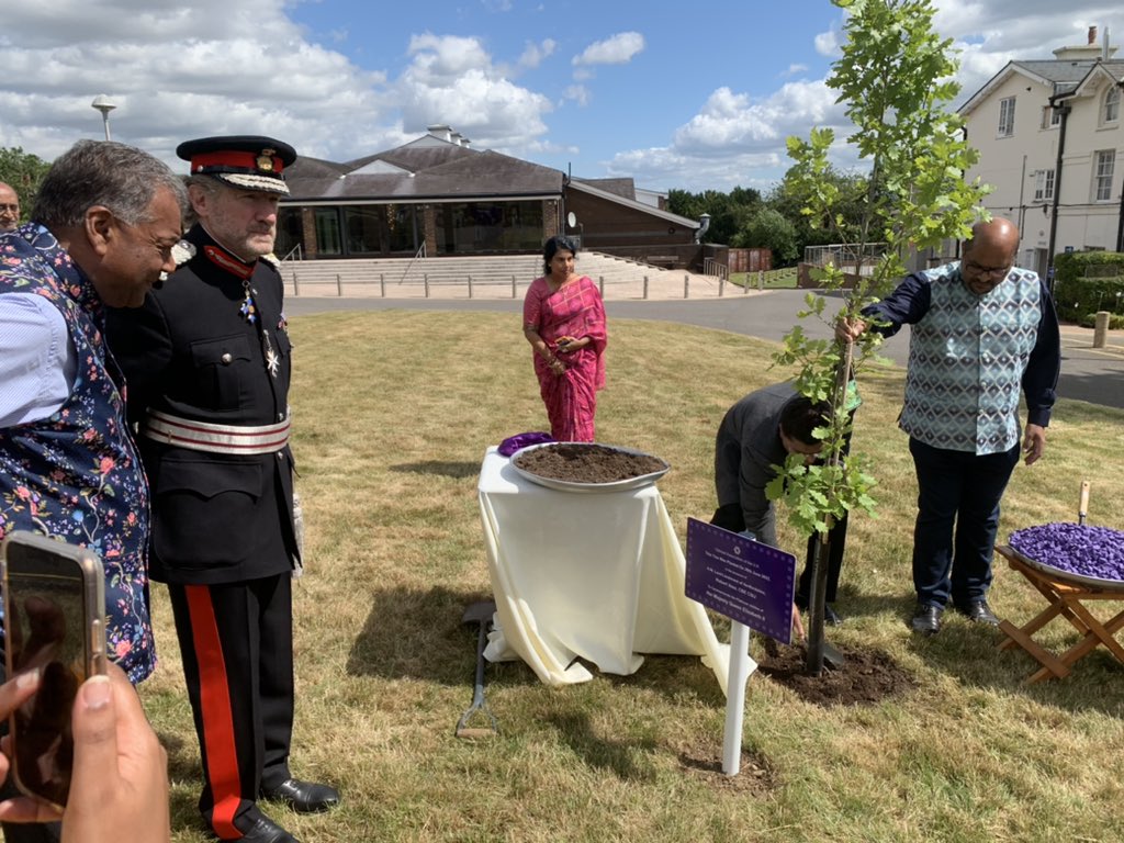 Planting a tree today to mark HM’s Platinum Jubilee <a href="/Oshwal_UK/">Oshwal Association of the UK</a>