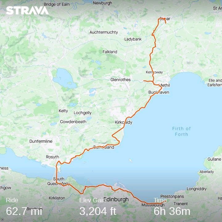 tourdmilt's tweet photo. Big first day of cycling yesterday! What a day - legs tired this morning though #foxsake https://t.co/uudYY3NQnY