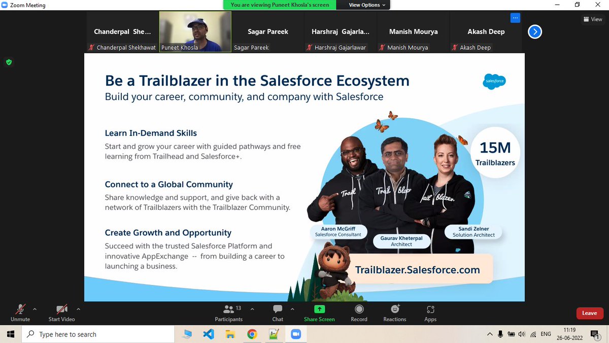 Sfdc_Chanderpal's tweet photo. @sagarjaipareek
@punchamp
@salesforce
#SalesforceForStudentsProgram 2022 meet up https://t.co/VxH8vA8Pol