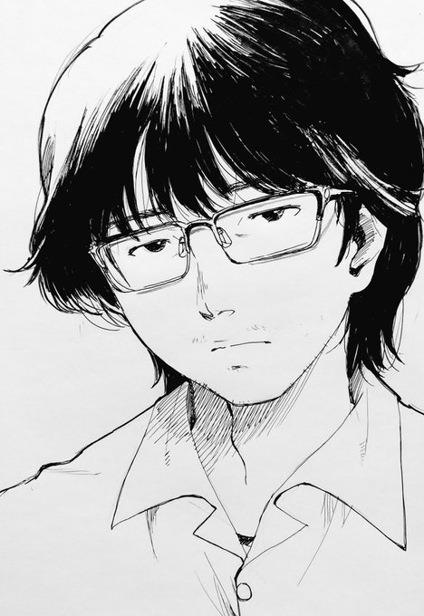 #非垢抜偏屈眼鏡男性 