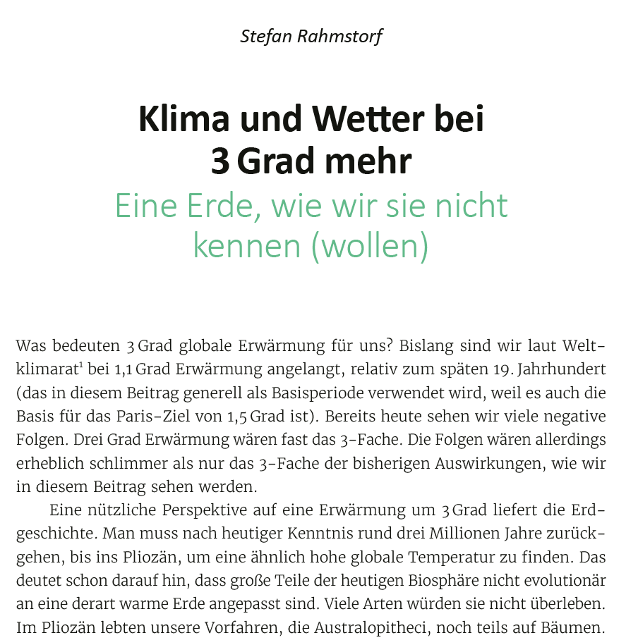 Kennt ihr noch jemanden der meint, 3 Grad Erderhitzung sei halb so schlimm? Dieses Buch zeigt, was das bedeuten würde - und warum und wie wir es unbedingt verhindern müssen! Mein Kapitel jetzt frei zugänglich:
👉 pik-potsdam.de/~stefan/Public…