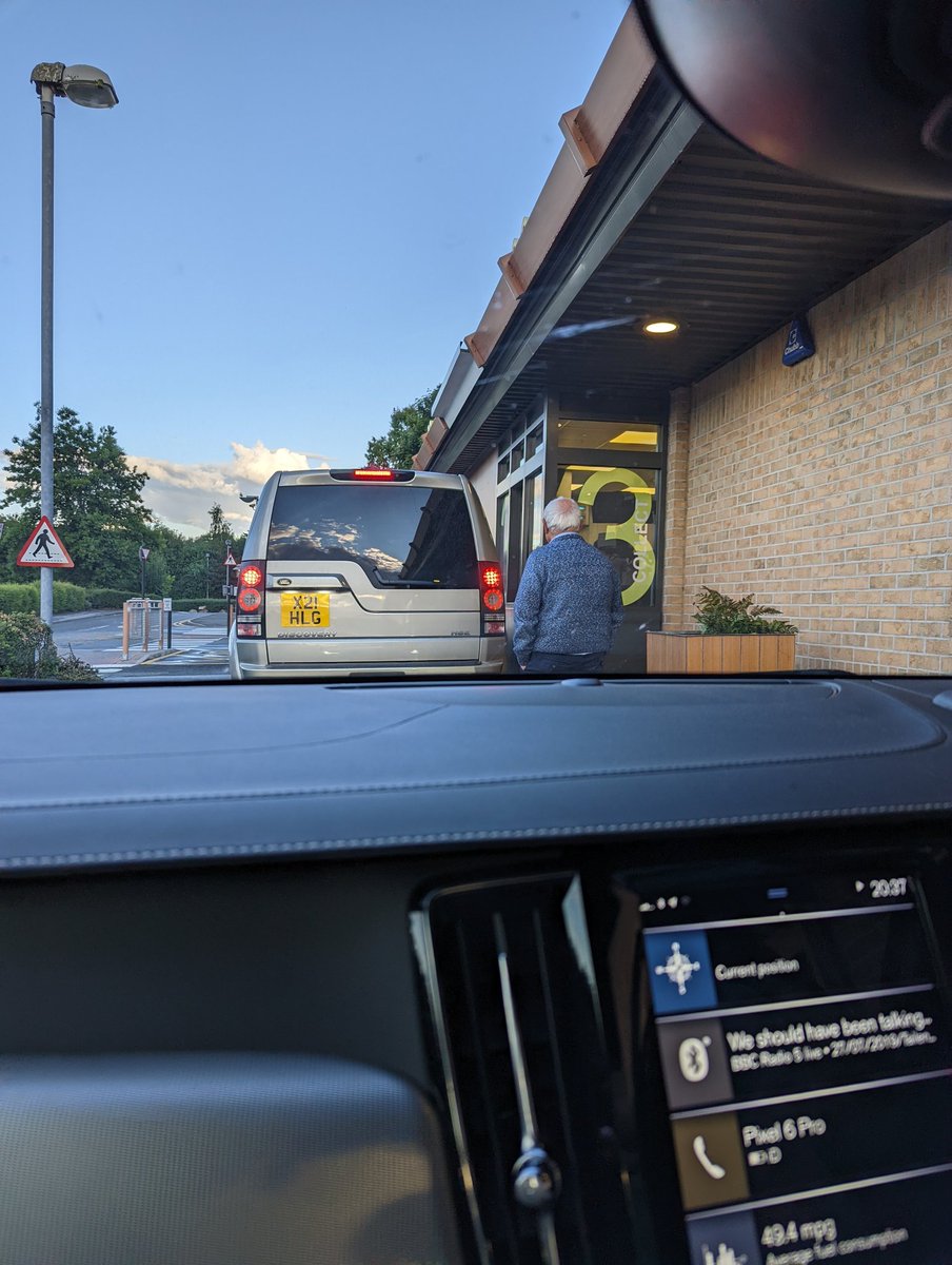 Jonny_Watkins's tweet photo. Just a man walking through a drive through.....#McDonalds #dudewheresmycar https://t.co/o2PlEPf9nh