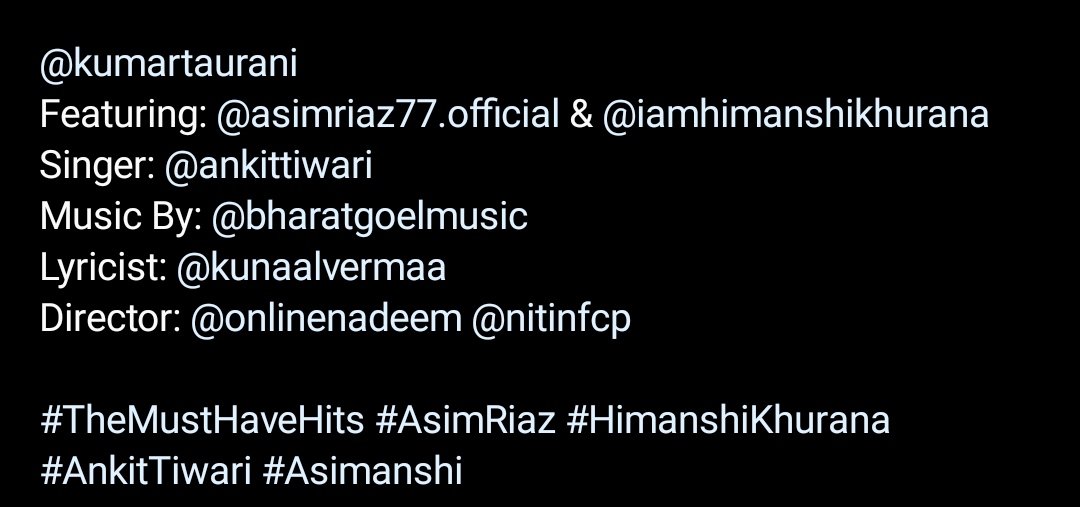 You guys seriously think #AsiManshi next song is an ordinary one 😂😂

Let me introduce you ❤

#KumarTaurani - Musician of #JeeneLagaHoon

#AnkitTiwari - Singer of #SunRahaHai

#KunaalVermaa - Lyricist of #TuYaadAaya , #RimJhim #PiyaRePiya

with #AsimRiaz - Heartbeat of Nation♥️