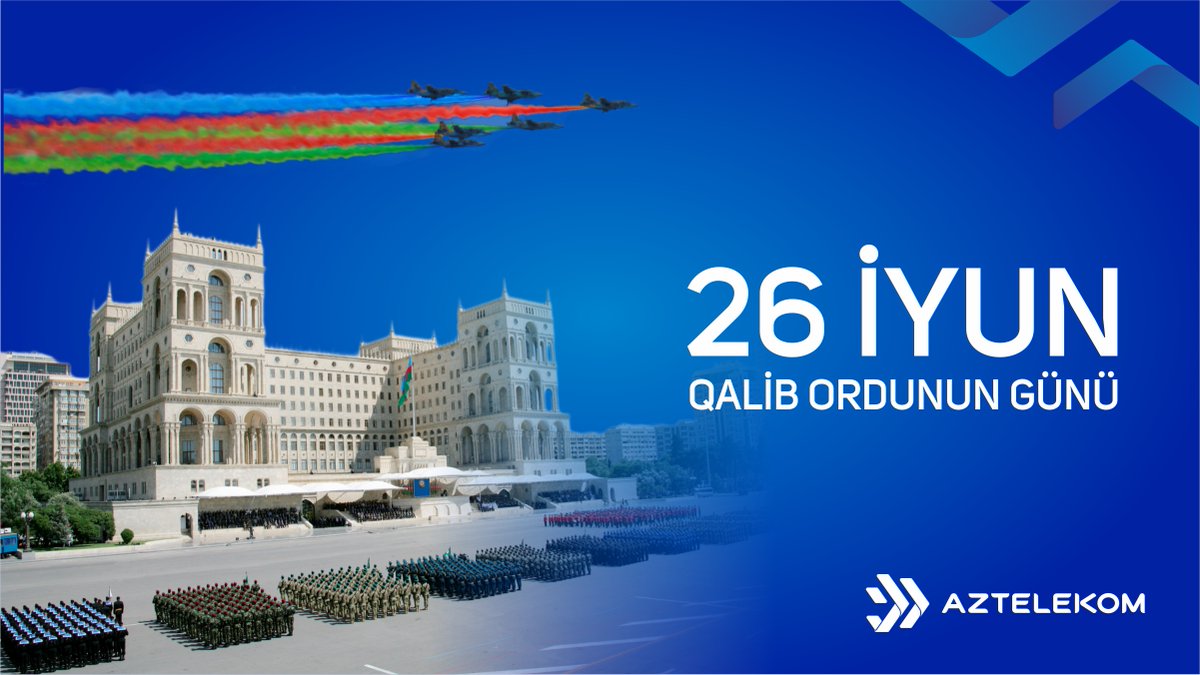 Bu gün Azərbaycan Respublikasının Silahlı Qüvvələri Günüdür. 1918-ci il 26 iyun tarixində müzəffər ordumuzun əsası qoyulub. Bu əlamətdar gün münasibətilə hər kəsi təbrik edirik. Yaşasın Azərbaycan ordusu! 

#26iyun #qalibordu #SilahlıQüvvələrGünü