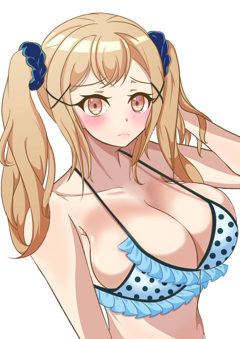 以前描いた水着の有咲を再掲
#市ヶ谷有咲 
 #bandoriart 