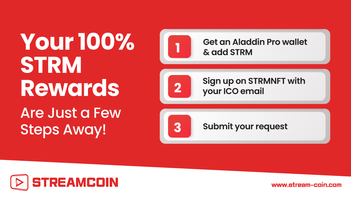 streamcoin_strm's tweet photo. ๐ฐ Your $STRM rewards are just around the corner!
๐ฐ Weโre distributing 100% $STRM rewards to all non-referred ICO investors. To get your STRMs, you just need to follow these simple steps.
#StreamCoin #STRM #STRMICO #Announcement #rewards #referral #referrals https://t.co/ziofhozcLx