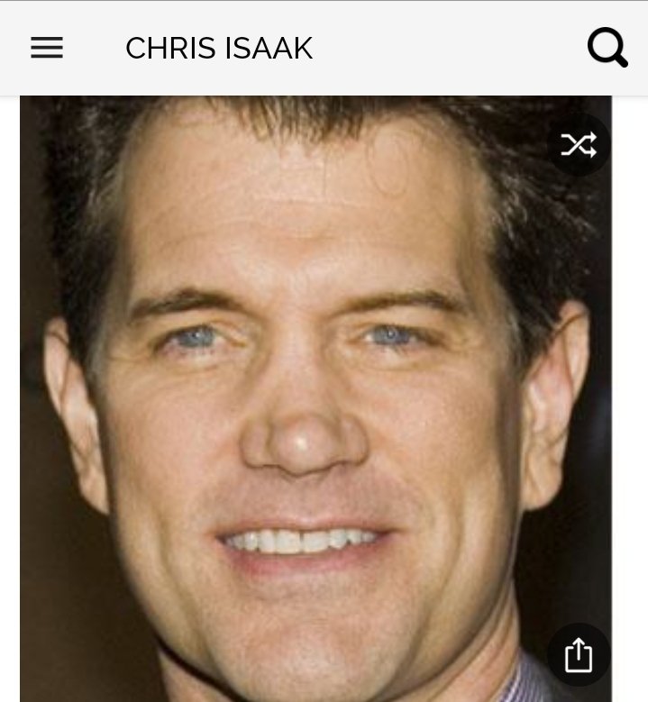 Happy birthday to this great rock singer.  Happy birthday to Chris Isaak 