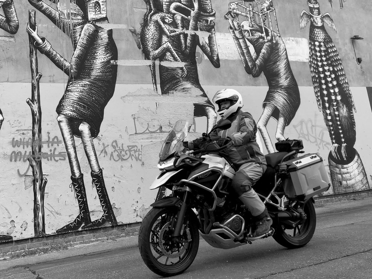 Out on the new Triumph Tiger 1200.  Loving the new Klim gear. ⁦<a href="/KlimUSA/">KLIM</a>⁩ ⁦<a href="/UKTriumph/">Triumph Motorcycles</a>⁩ ⁦<a href="/OfficialTriumph/">Triumph Motorcycles</a>⁩ ⁦<a href="/ShoeiHelmetsUK/">Shoei Helmets UK</a>⁩