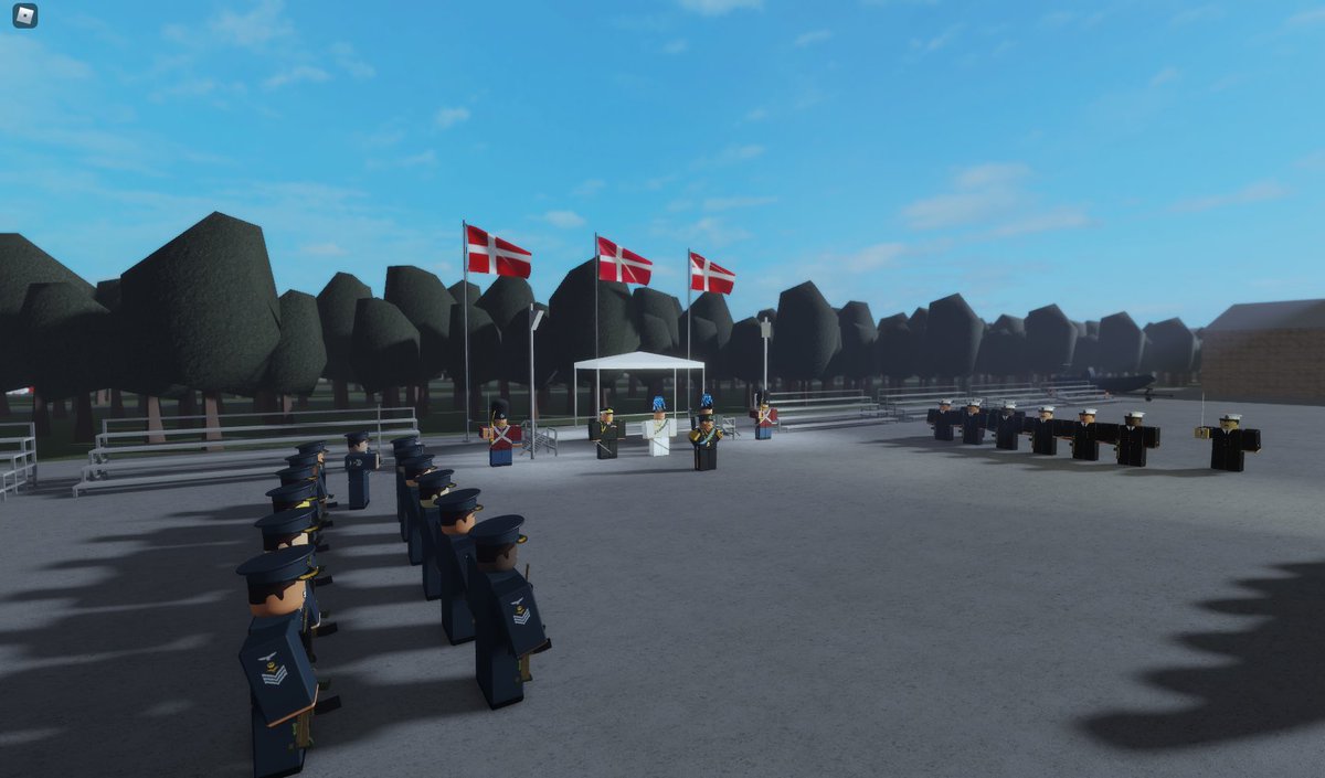 DR_Denmark2's tweet photo. Today the nation wide inspection was held. A total of 38 were present being from the Navy, Air Force, Army, Tank Regiment and the Royal Lifeguard. The inspection was carried out by the Crown Prince along with the Air Fleet Marshal, Admiral of the Navy and the General of the Army. https://t.co/oN94XqFhaj