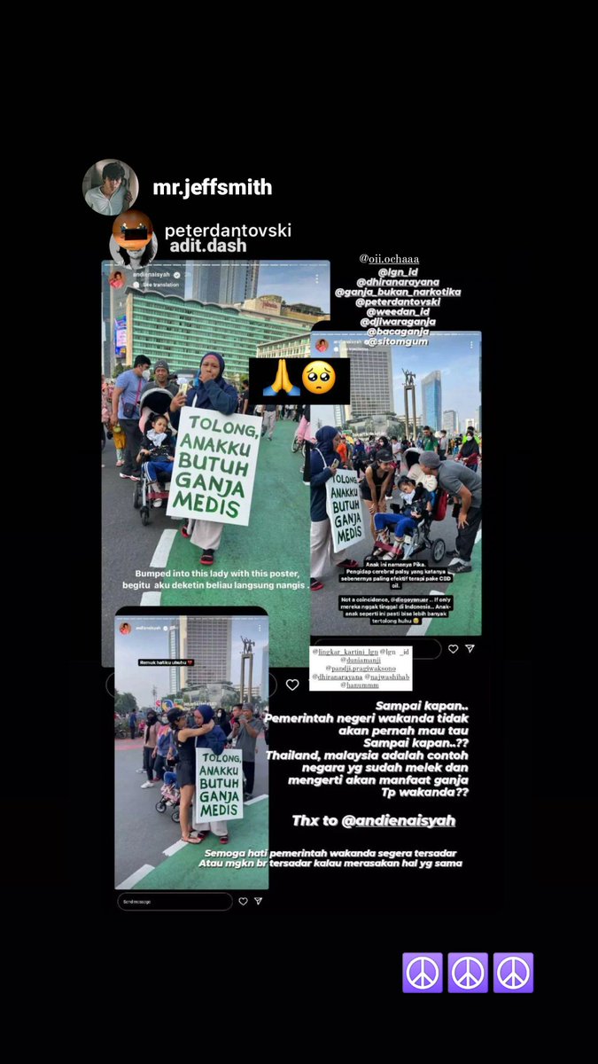 roseeeee420's tweet photo. Hari ini wanita " Hebat yaitu ibu-ibu yang mempunyai anak pengidap cerebralpalsy sedang memperjuangkan pengobatan untuk anak nya dan harus ikut perang dalam hukum negara sendiri betapa hebatnya ibunya pika 🥺💚✨

#legalisasiganjamedis #stopganjaphobia #ganja #cannabis https://t.co/HyFjFpYhUT