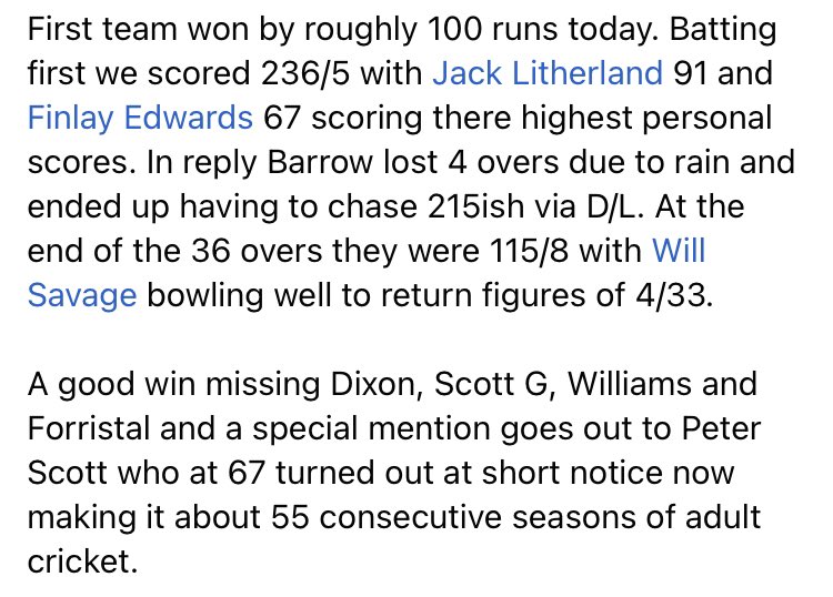 Vickerstown CC tweet media