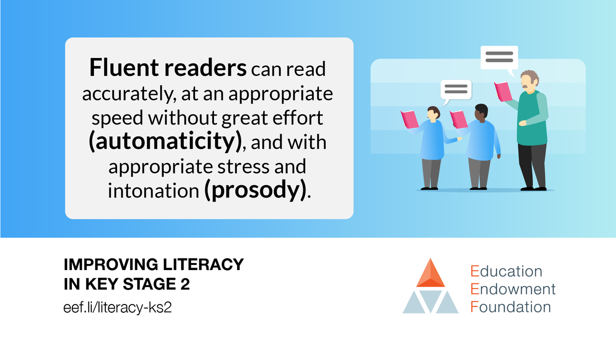 The EEF has published two new tools designed to support practitioners in developing their pupils’ reading fluency. 

Download here: eef.li/literacy-ks2