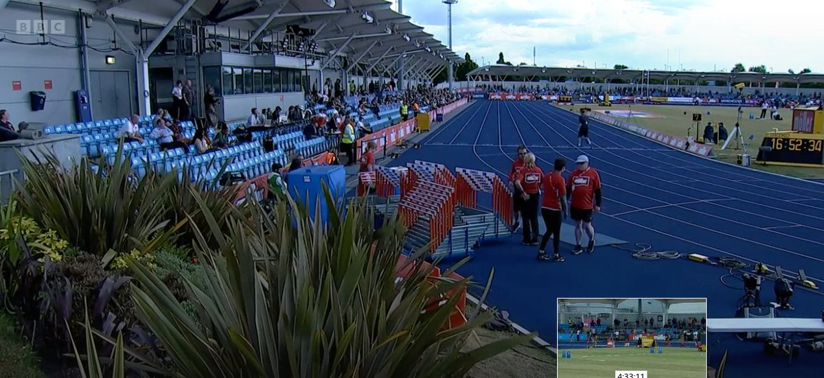 cpsportscentre's tweet image. Screenshots of British Champs from BBC iplayer. Saturday bit better than Friday, but small crowds. Venue was Manchester Regional Athletics Arena, with covered seating for 6500. Should have been packed. What happened? @WorldAthletics @OlympicChannel @BritAthletics @CPSP2020