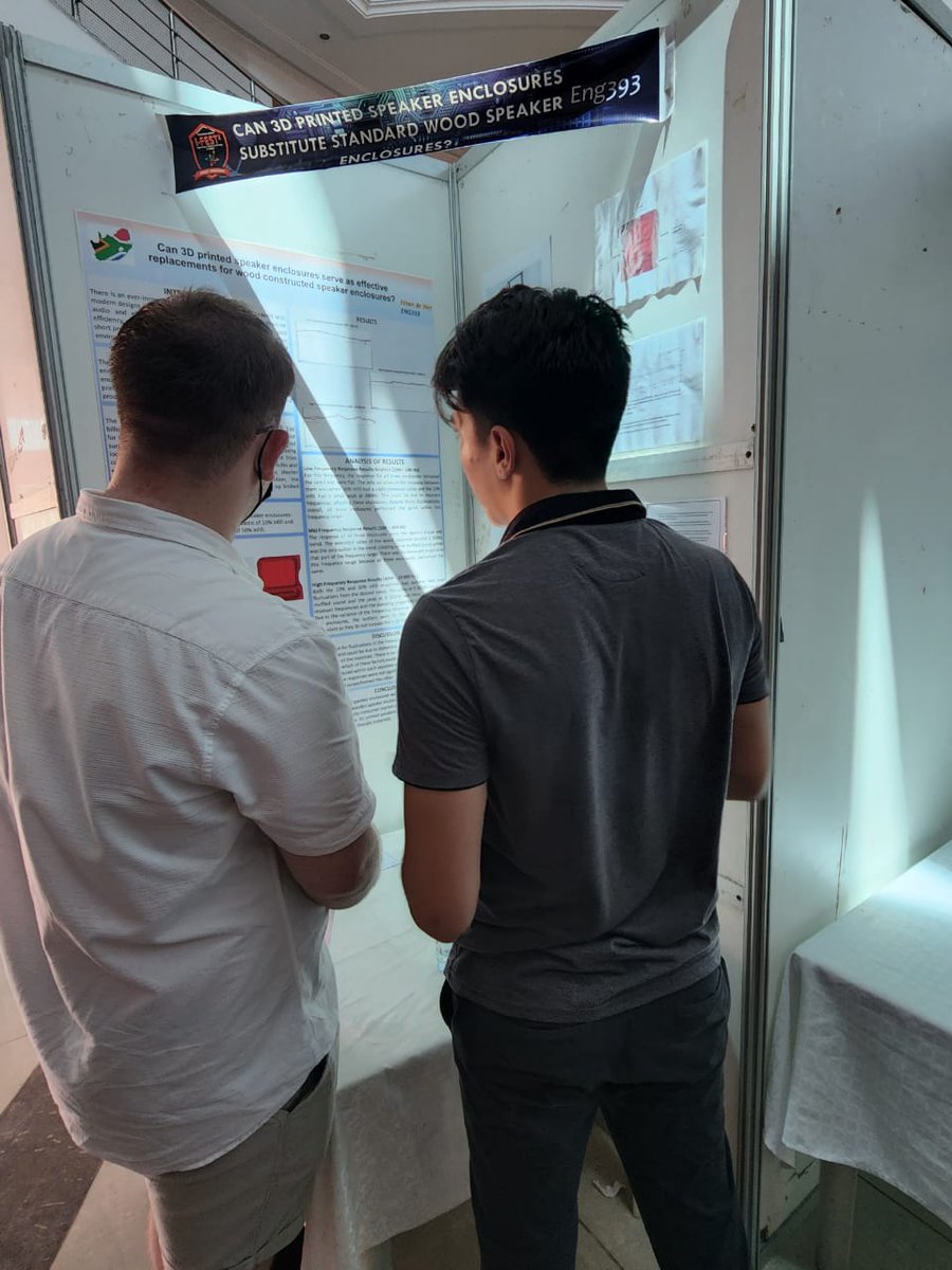 Exposcience's tweet photo. #DiscoverEskomExpo Eskom Expo's Kutlwano Tshatiwa and Ethan de Wet getting ready to compete in the International Festival of Engineering, Science and Technology in Tunisia #iFEST2 🇿🇦🙌🏽 @Eskom_SA https://t.co/GkBfzh0j0h